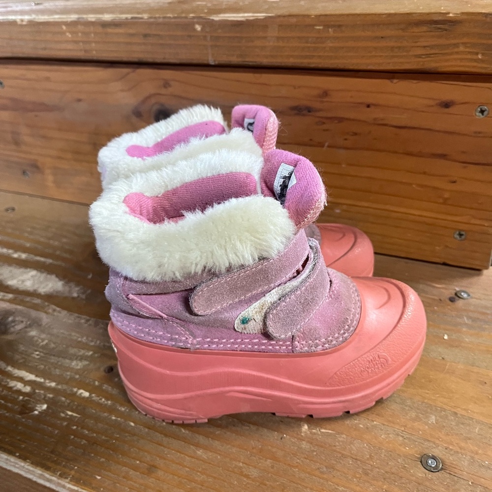 North Face toddler boots pink 9